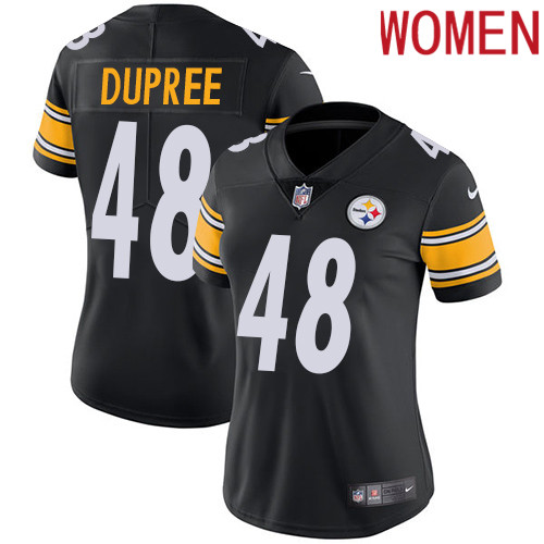 2019 women Pittsburgh Steelers #48 Dupree black Nike Vapor Untouchable Limited NFL Jersey